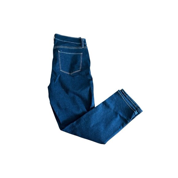 Talbots Jeans 5 Pocket 10 PETITE Straight Curvy Stretch Blue Dark Wash Flawless - Picture 1 of 8